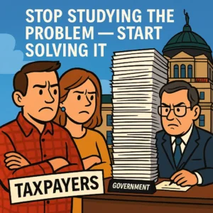 Jack & Jill Taxpayer ticked off at the government for wasting their money studying problems instead of solving them.