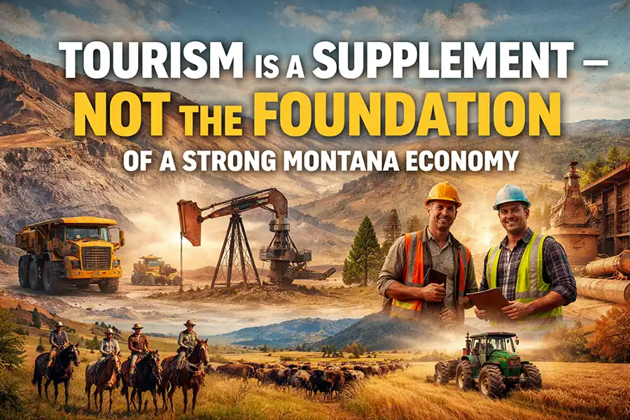 Tourism is a supplement to Montana, not an industry that we can survive and thrive on. We need a strong economy built on mining, ranching, and timber.