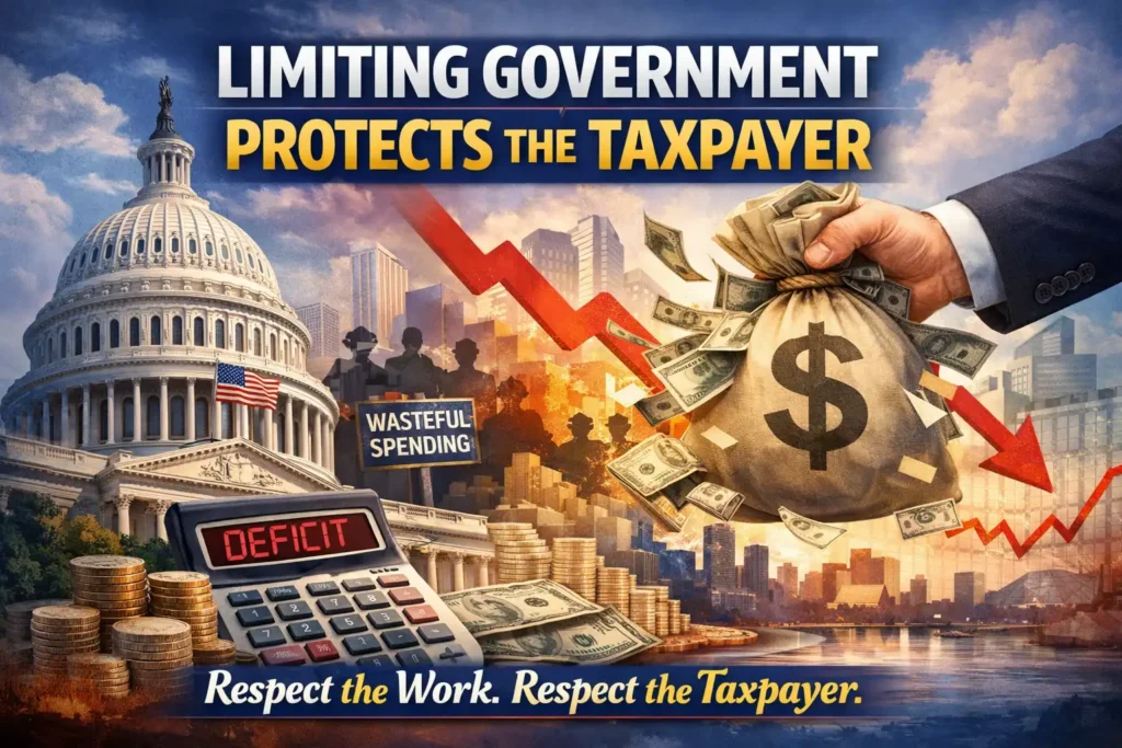 Protect the taxpayer by limiting the government's reach into our daily lives.